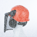 DeltaPlus FORESTIER 3 Forsthelm Orange Freischneidearbeiten Gittervisiers und Kapselgehörschutz