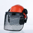 DeltaPlus FORESTIER 3 Forsthelm Orange Freischneidearbeiten Gittervisiers und Kapselgehörschutz