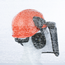 DeltaPlus FORESTIER 3 Forsthelm Orange Freischneidearbeiten Gittervisiers und Kapselgehörschutz