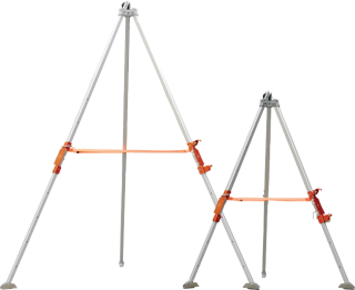 DeltaPlus TRA22 Aluminium-Dreibein bis 2 Meter Aluminium Einstellbar