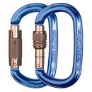 Singing Rock Ovalkarabiner Ozone Karabinerfarbe Blau Karabinerverschluß Twistlock