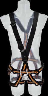 Skylotec CS 10 / 2 Kombigurt mit Rückenöse & Materialschl. sw / or, Unisize