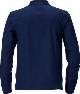 Fristads Kansas Match Polo- Shirt, langarm 540 Dunkelblau M
