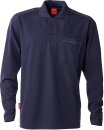 Fristads Kansas Match Polo- Shirt, langarm 540 Dunkelblau XL