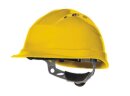 DeltaPlus Quartz IV Bauhelm nach EN397 gelb mit Lüftung und Drehverschluss