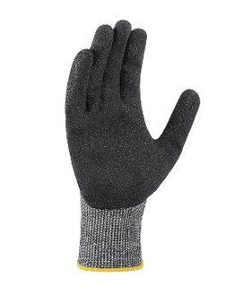 teXXor teXXor topline Schnittschutz-Glasfaser-Nylon- Spandex-Handschuh, grau, gesandete Nitrilbeschichtung, schwarz, Kat.2 Gre L