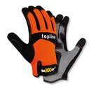 teXXor Kunstleder-Handschuh grau orange Oberteil...