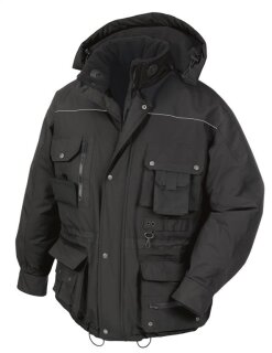 teXXor "MONTREAL" Winterjacke mit Reflexstreifen/Cordura Besatz Farbe: schwarz verschiedene Größen