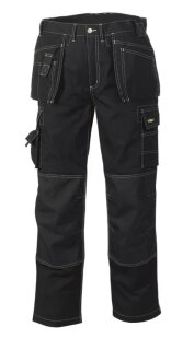 teXXor Bundhose, schwarz T/C Canvas, 270gr. mit Cordura Besatz verschiedene Größen