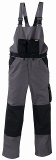 teXXor Latzhose, grau/schwarz T/C Canvas 320gr. mit Cordura Besatz verschiedene Größen