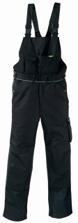 teXXor Latzhose, schwarz/schwarz T/C Canvas 320gr. mit Cordura Besatz verschiedene Größen