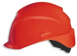 Uvex airwing B-S-WR Bauhelm mit kurzem Schild u. Drehradsystem  Rot