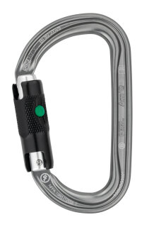 Petzl AmD Ball-Lock Karabiner in grau